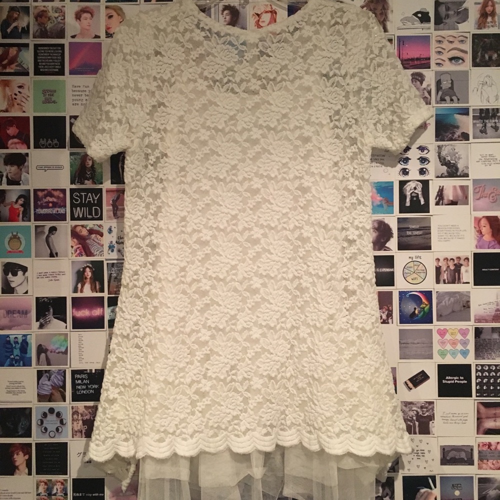 Lacy white dress